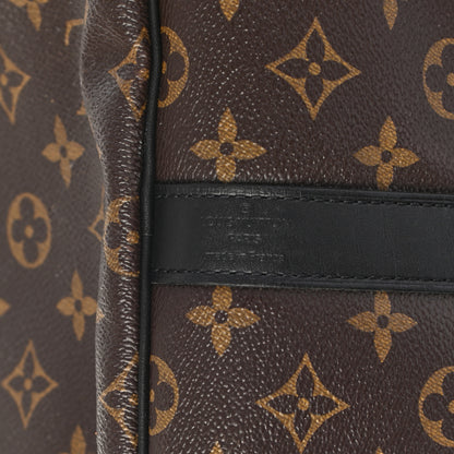 Louis Vuitton Monogram Macassar Keepall Bandouliere 55 6 of 12