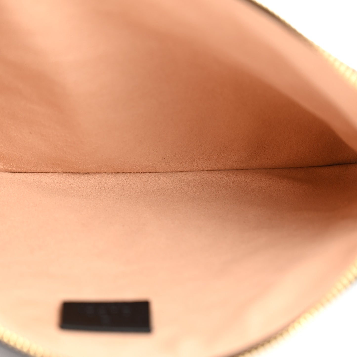 Calfskin Large Ophidia Pouch Clutch Black