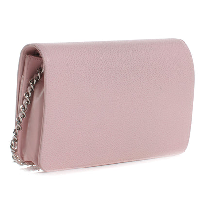 Chanel Caviar Timeless Wallet on Chain WOC Light Pink 3 of 9