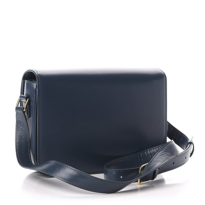 Celine Shiny Calfskin Medium Triomphe Dark Blue 3 of 11