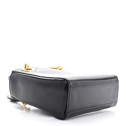 Christian Dior Glazed Calfskin Mini Lady Dior Black 4 of 11