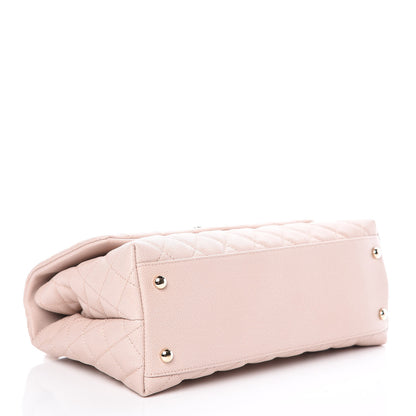 Chanel Caviar Quilted Small Coco Handle Flap Light Beige 4 of 10