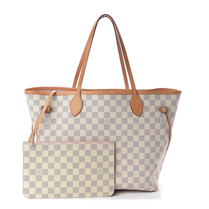 Louis Vuitton Damier Azur Neo Neverfull MM Rose Ballerine 1 of 12