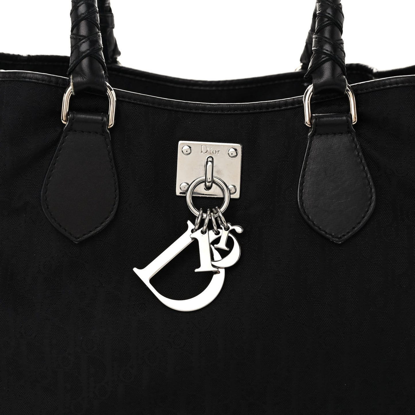 Nylon Monogram Medium Lovely Tote Black