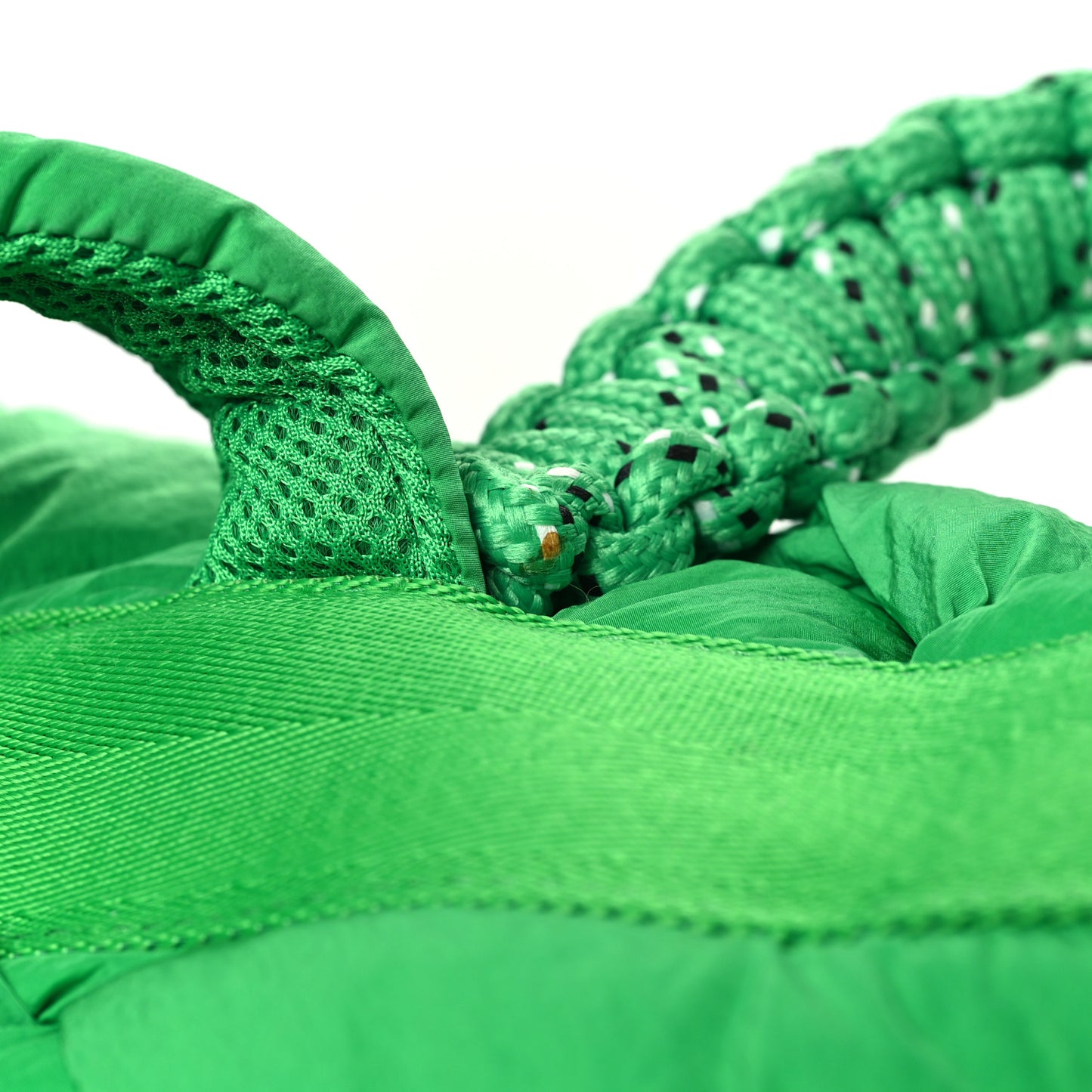 Nylon Intrecciato Padded Cassette Backpack Parakeet