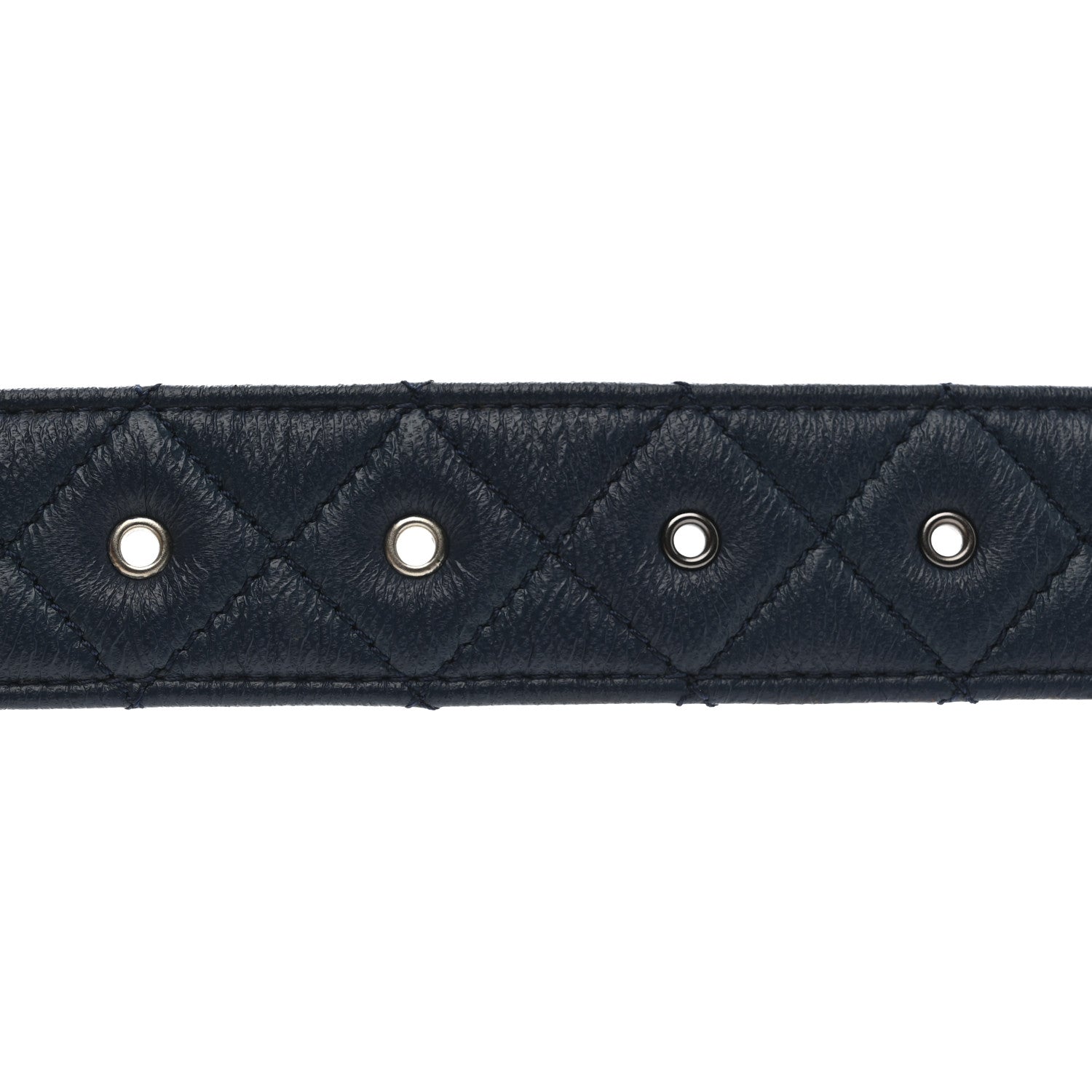 Chanel Lambskin Quilted CC Belt 90 36 Blue 6 of 7