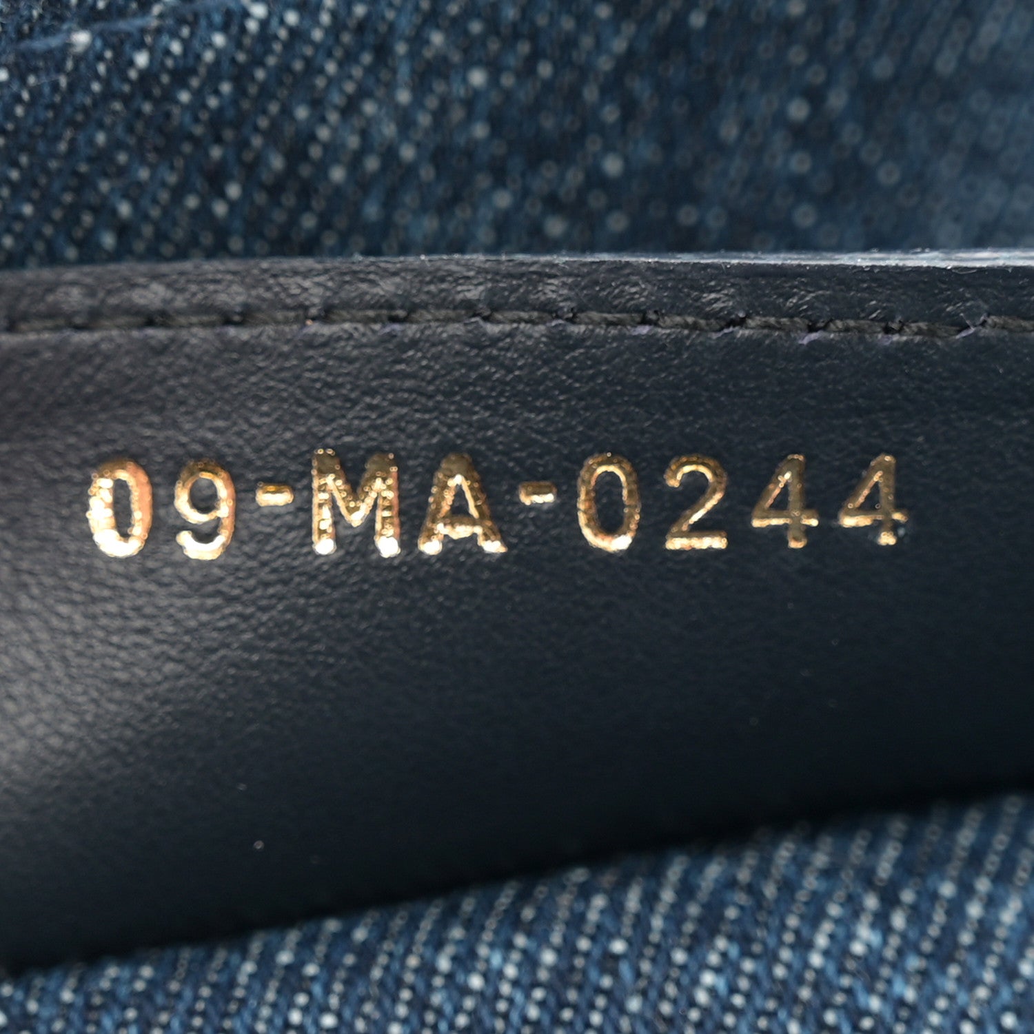 Christian Dior Denim Oblique Jacquard Saddle Bag With Strap Blue 7 of 10