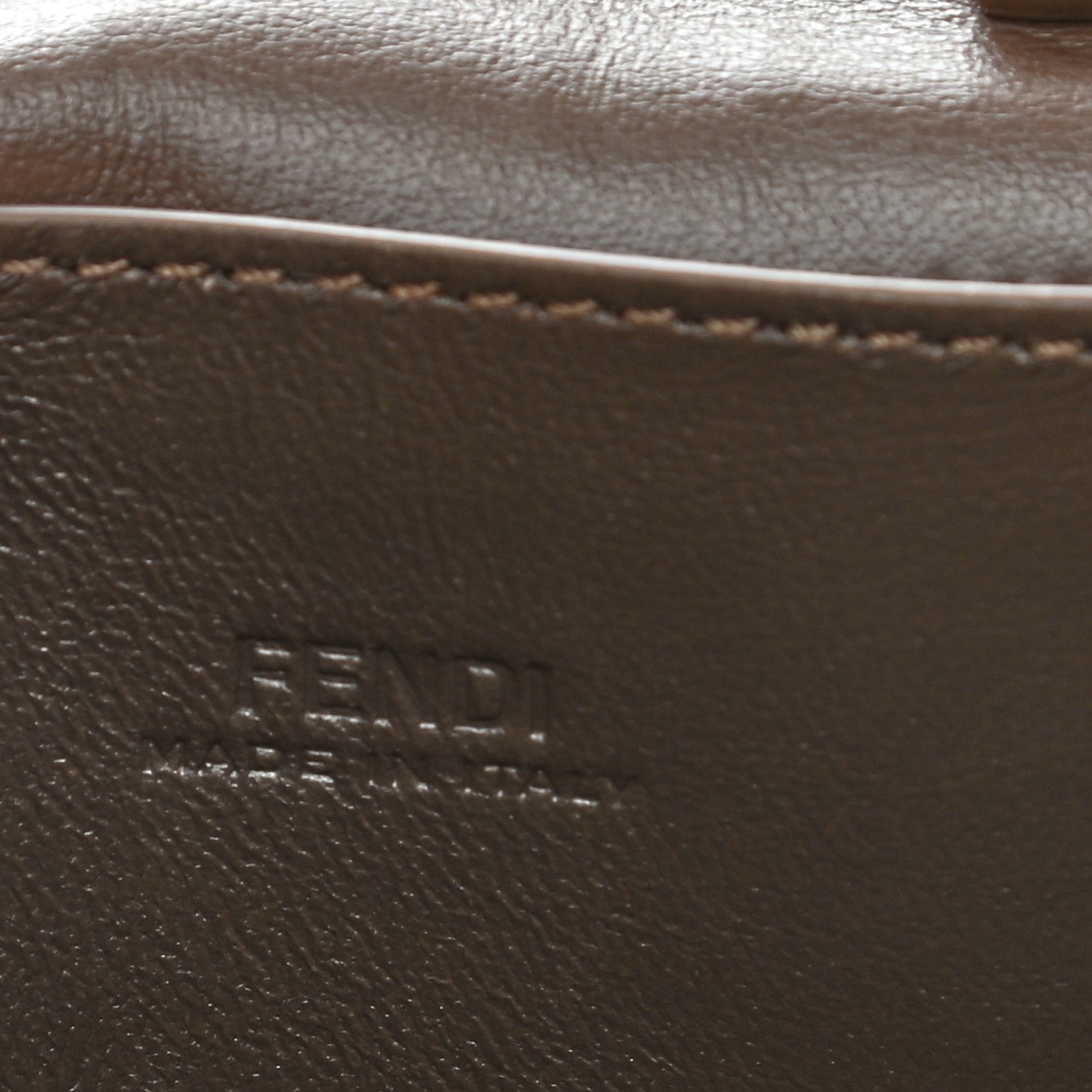 Fendi Vitello Soft F is Fendi Bi-Color FF 1974 Embossed Geometric Flap Wallet on Chain Maya Black 7 of 11