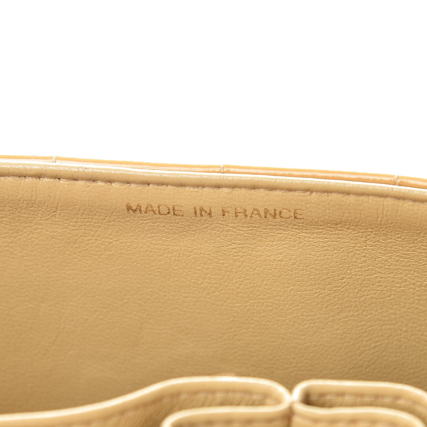 Chanel Patent East West Chocolate Bar Flap Beige 7 of 19