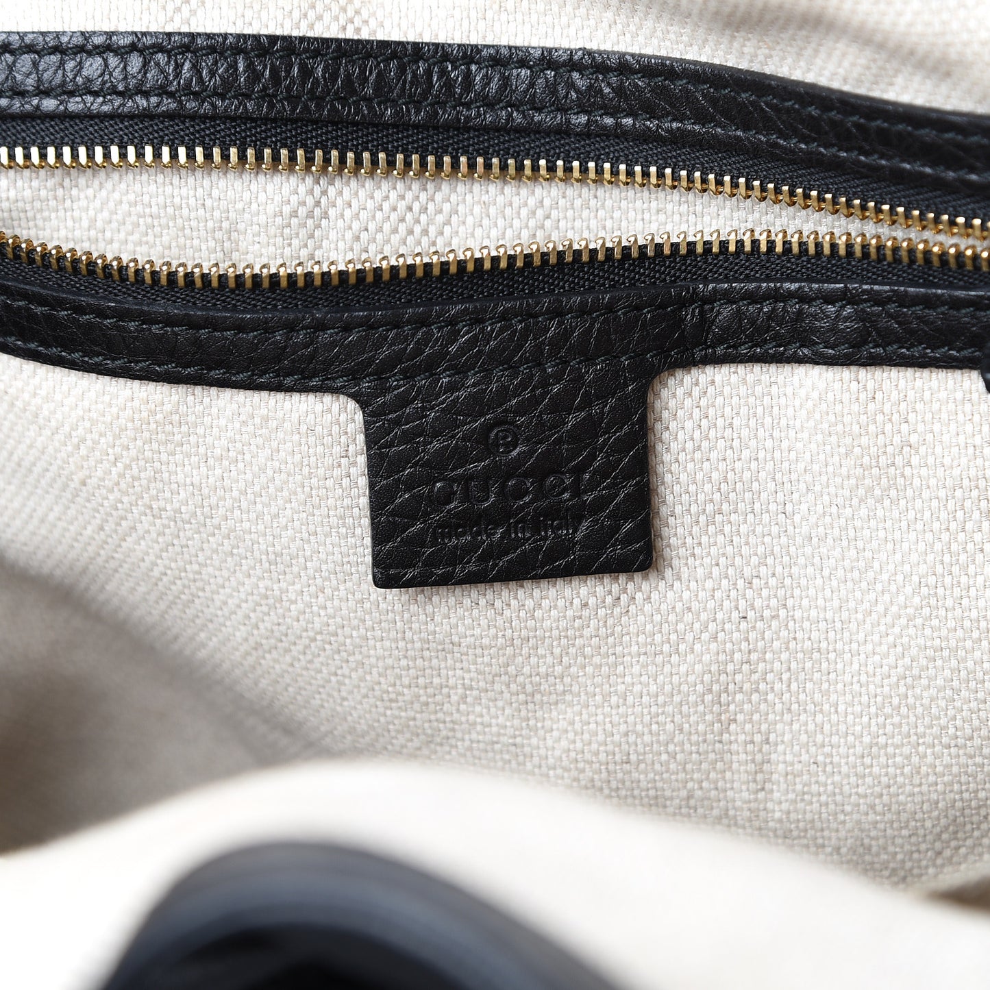 Pebbled Calfskin Medium Soho Shoulder Bag Black