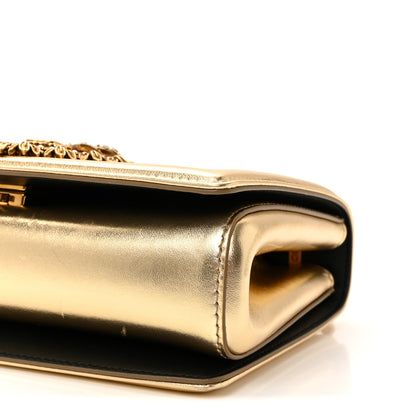 Dolce & Gabbana Metallic Nappa Quilted Medium Devotion Crossbody Bag Gold 17 of 17