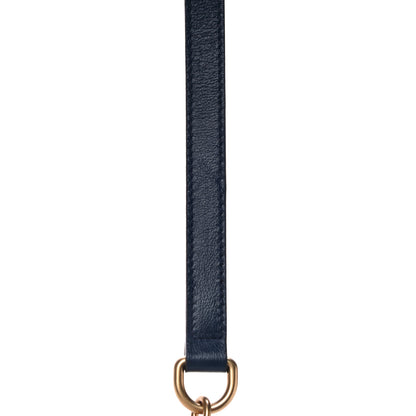 Gucci Vintage Effect Calfskin Matelasse Diagonal Small Torchon GG Marmont Chain Shoulder Bag Mystic White Blue Agata 11 of 13