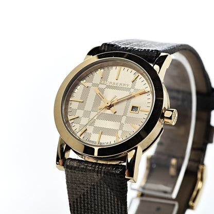 Burberry Stainless Steel Calfskin 28mm The City Quartz Watch Gold BU1875 8 of 11
