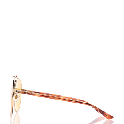 Gucci Aviator Sunglasses GG0014S Havana 2 of 8