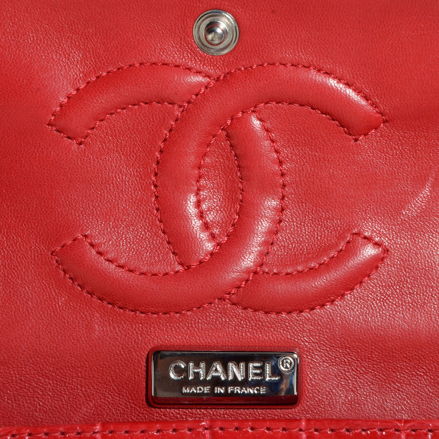 Chanel Alligator Medium Double Flap Red 6 of 9