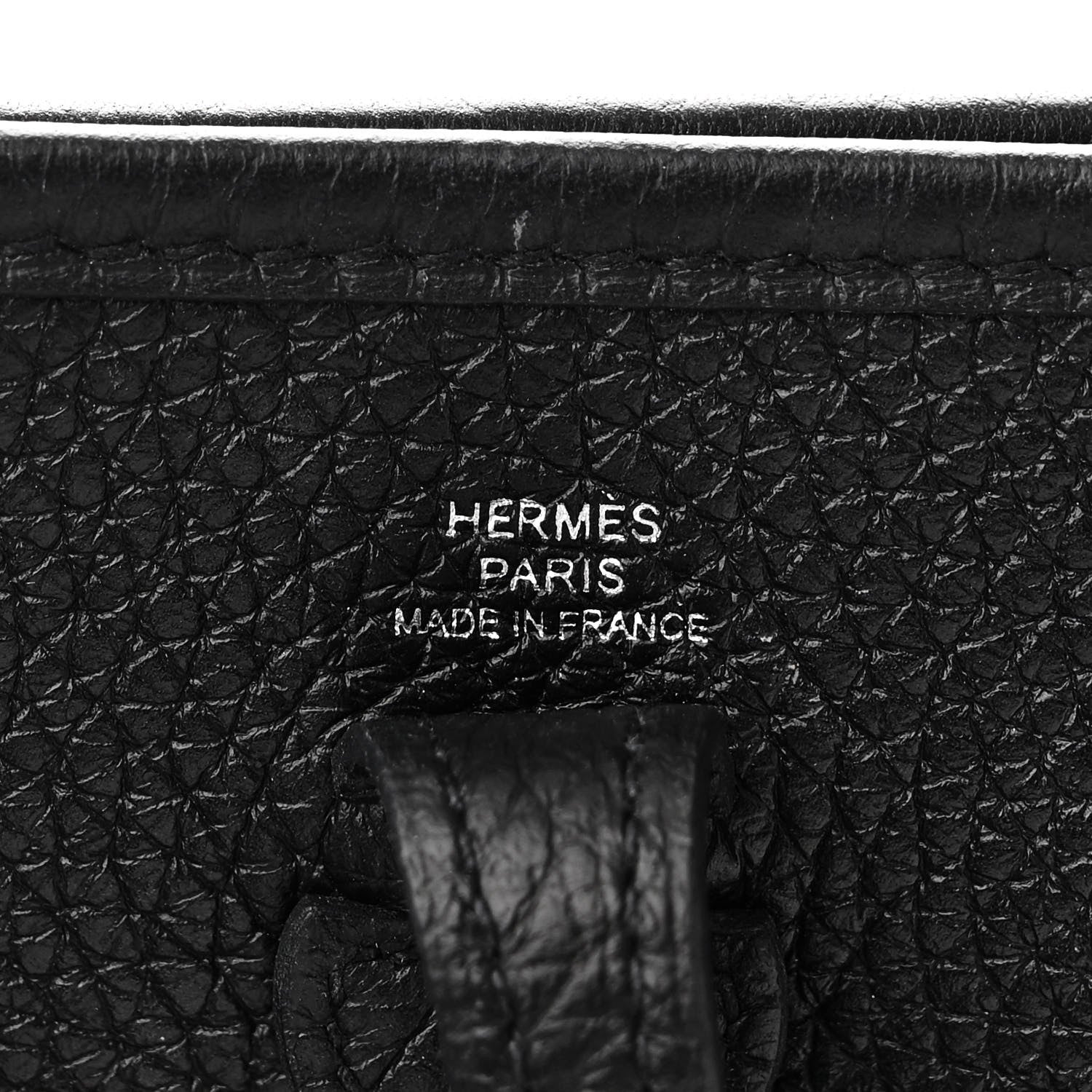 Hermes Taurillon Clemence Evelyne TPM Black 6 of 11