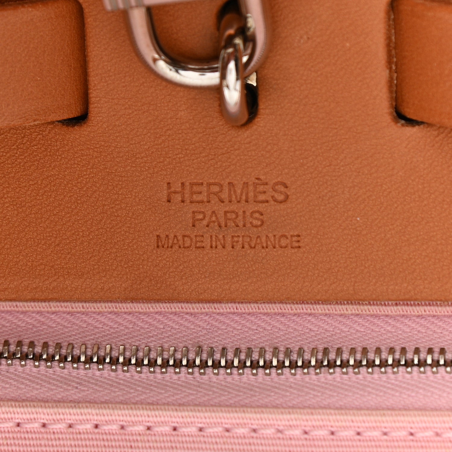 Hermes Vache Hunter Toile Herbag Zip 31 PM Rose Sakura 7 of 16