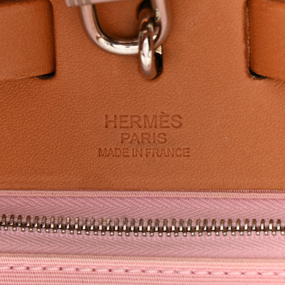 Hermes Vache Hunter Toile Herbag Zip 31 PM Rose Sakura 7 of 16