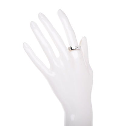 Cartier 18K White Gold 3 Diamond 5.5mm LOVE Ring 56 7.75 2 of 8