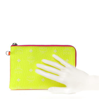 MCM Calfskin Ottomar Monogram Wristlet Pouch Multicolor 2 of 10