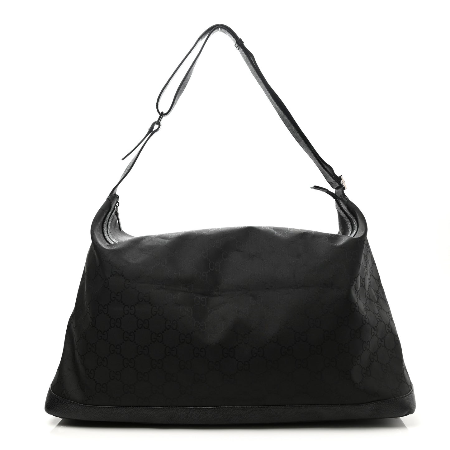 Nylon Monogram Travel Hobo Black