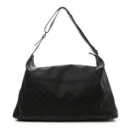 Gucci Nylon Monogram Travel Hobo Black 1 of 11