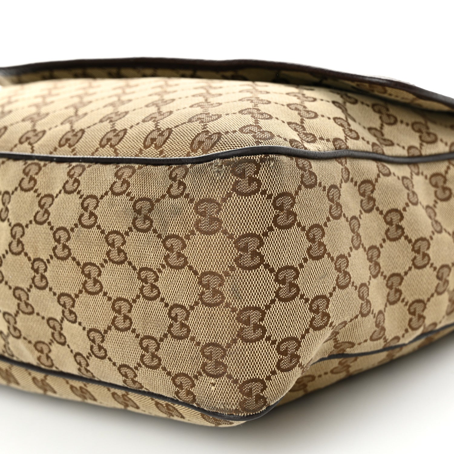 Gucci Monogram Web Medium Flap Messenger Beige Dark Brown 10 of 16