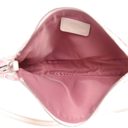 Christian Dior Monogram Mini Saddle Pochette Pink 5 of 9