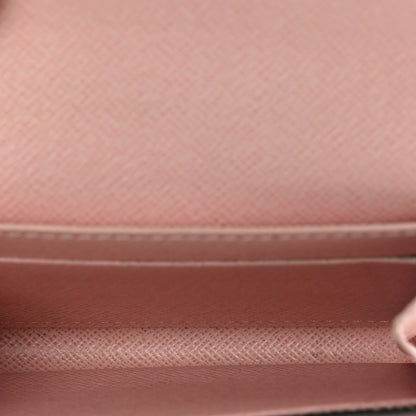 Louis Vuitton Damier Azur Rosalie Coin Purse Rose Ballerine 5 of 8