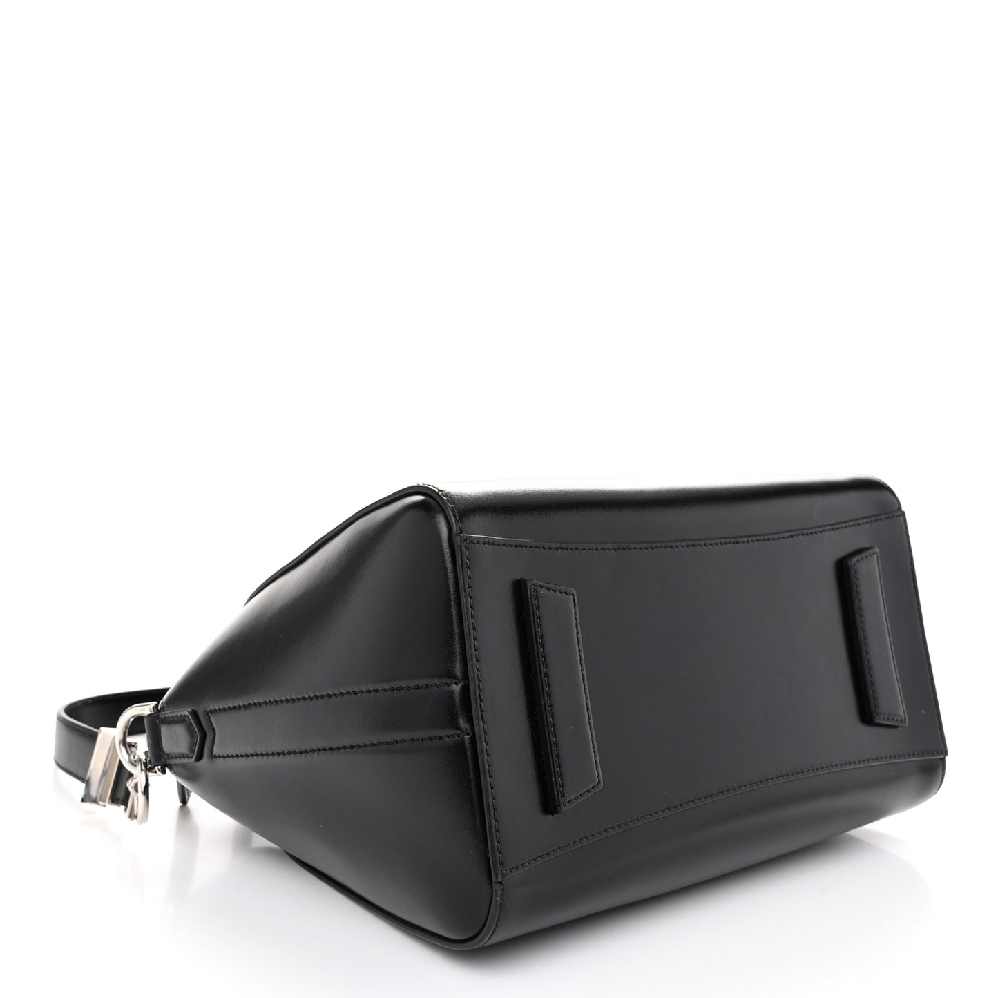 Shiny Lord Calfskin Small Antigona Black