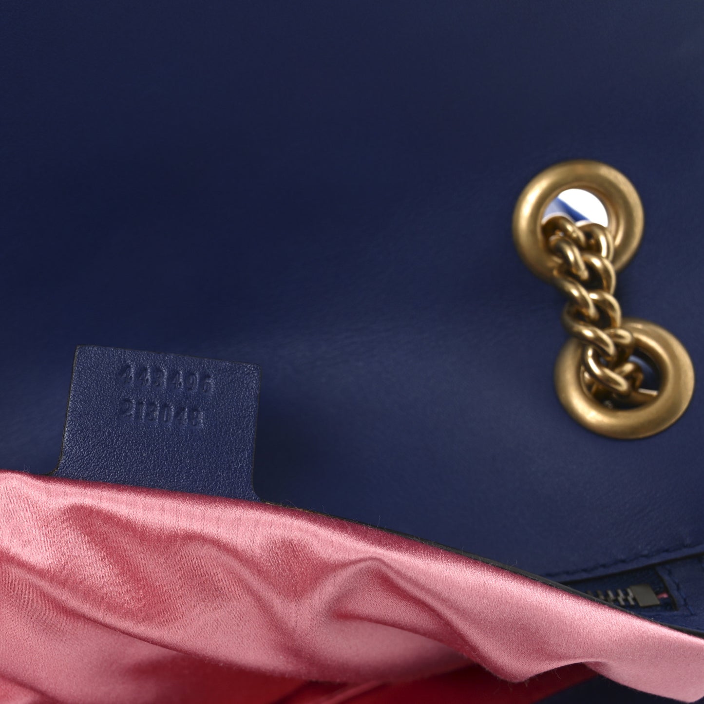 Velvet Matelasse Medium GG Marmont Shoulder Bag Cobalt Blue