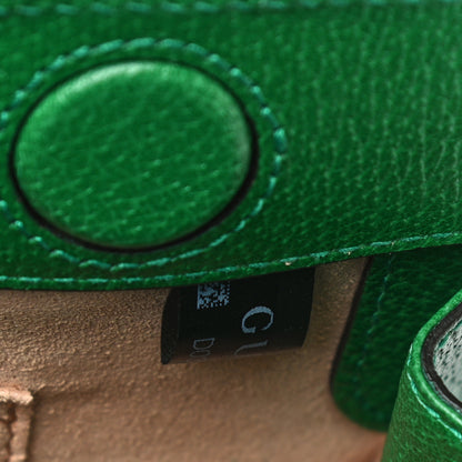 Gucci GG Supreme Monogram Flora Web Small Ophidia Chain Shoulder Bag Green 9 of 13