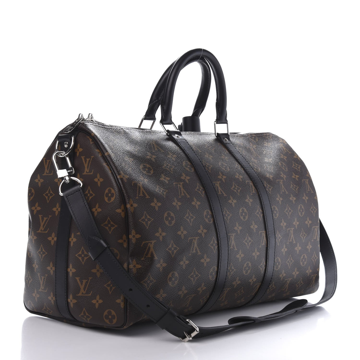 Louis Vuitton Monogram Macassar Keepall Bandouliere 45 2 of 9