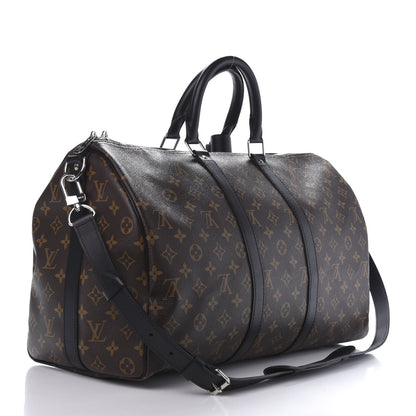 Louis Vuitton Monogram Macassar Keepall Bandouliere 45 2 of 9
