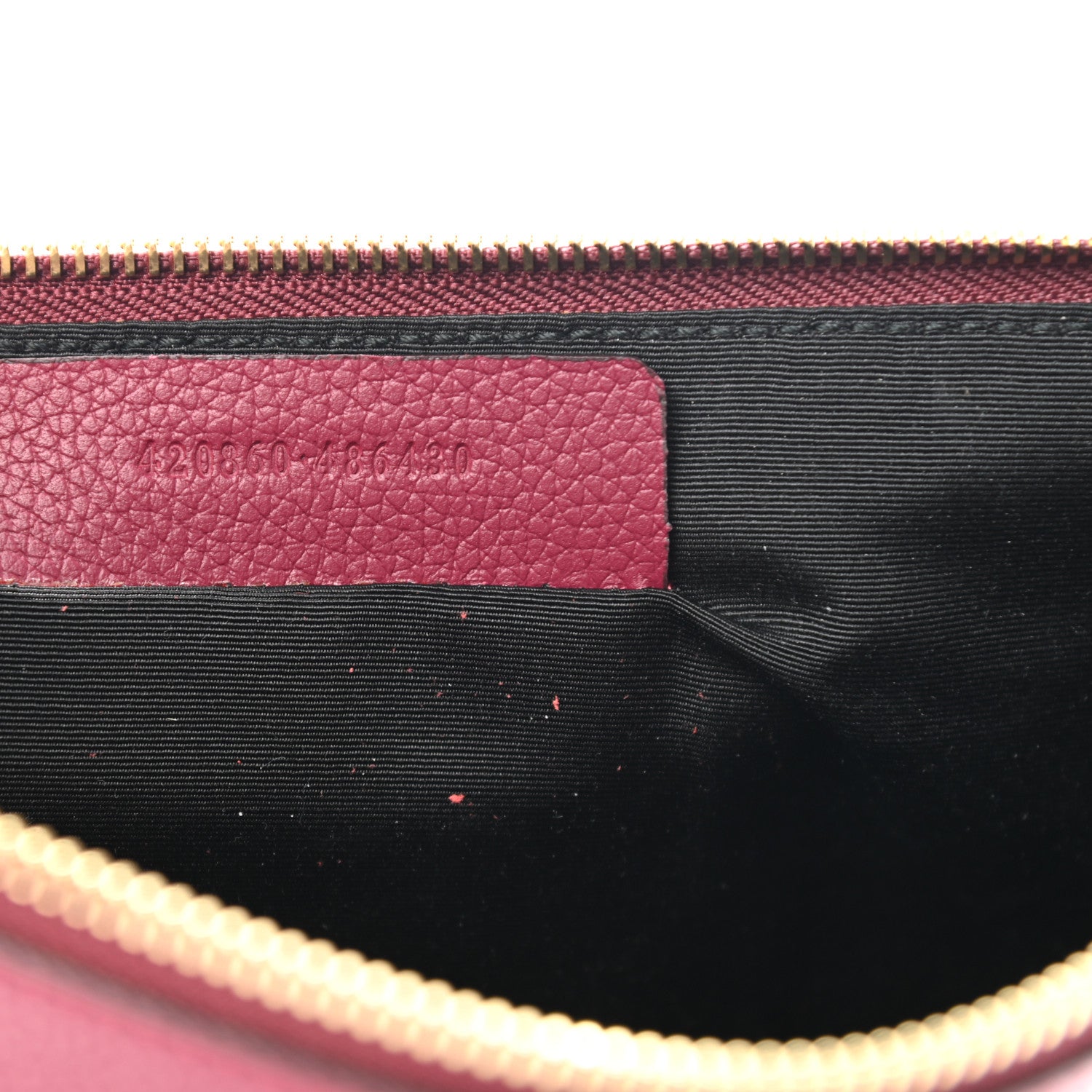 Alexander McQueen Calfskin Skull Zip Pouch Red 7 of 7