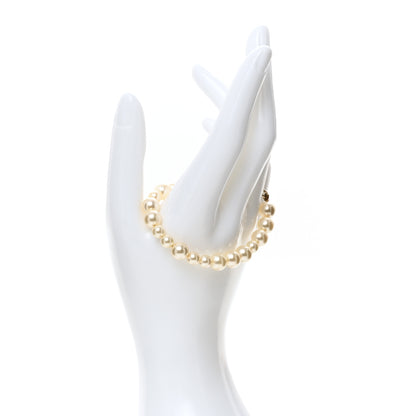 Chanel Pearl Crystal CC Bracelet Gold 2 of 6