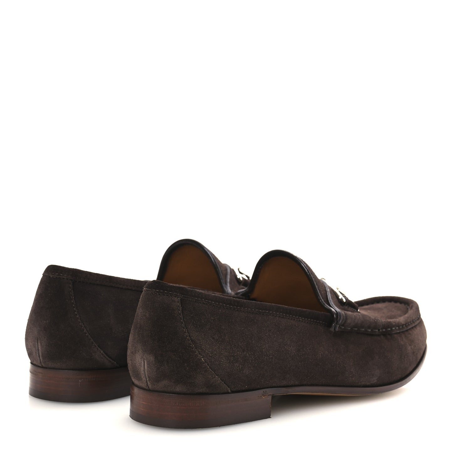 Suede Mens Horsebit Loafers 9 Testa di Moro