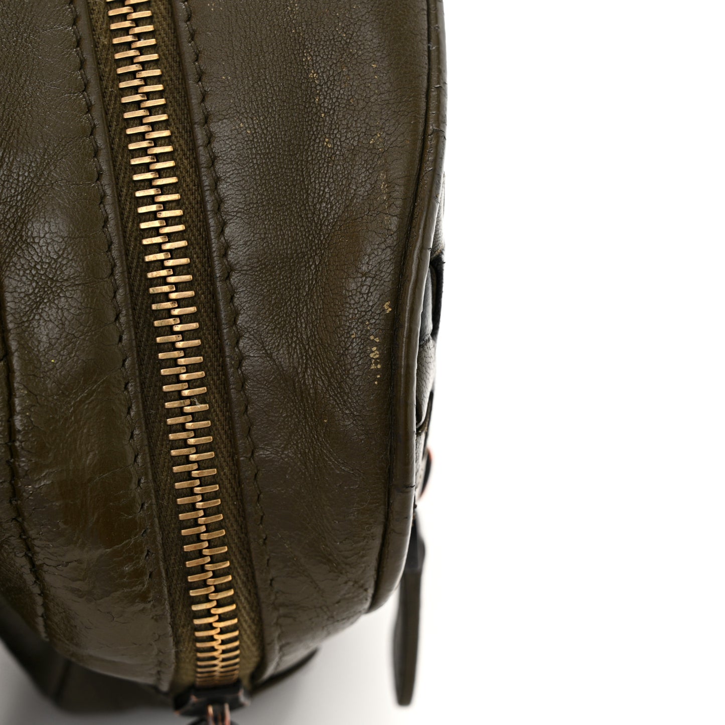 Nappa Intrecciato Belt Bag Khaki Black