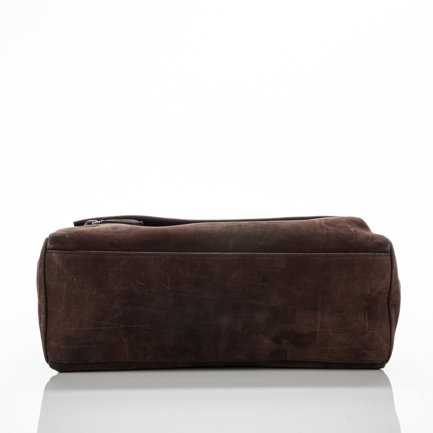 Nubuck Medium Pandora Pure Flap Bag Chocolate