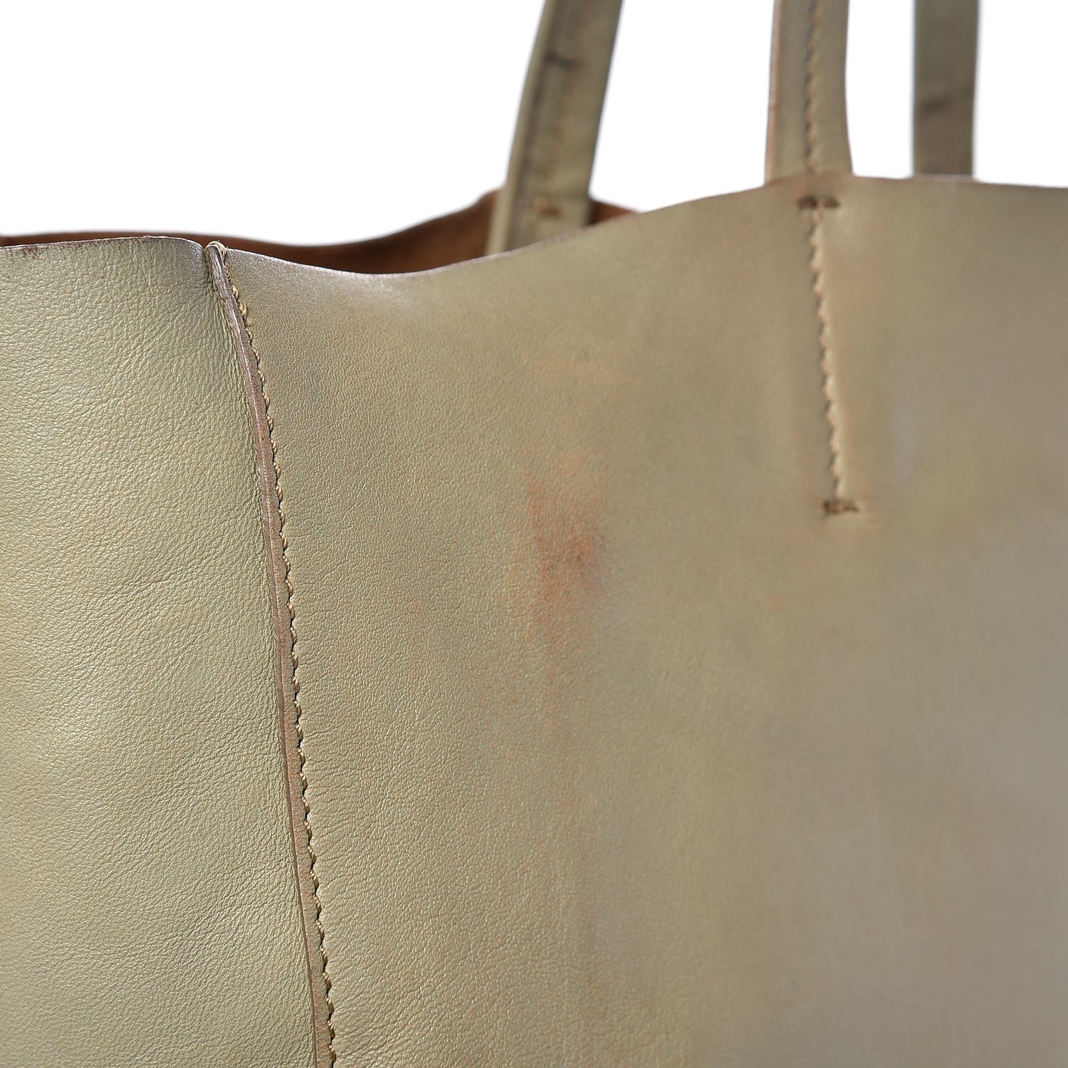 Celine Lambskin Bi-Cabas Fluo Peach 12 of 14