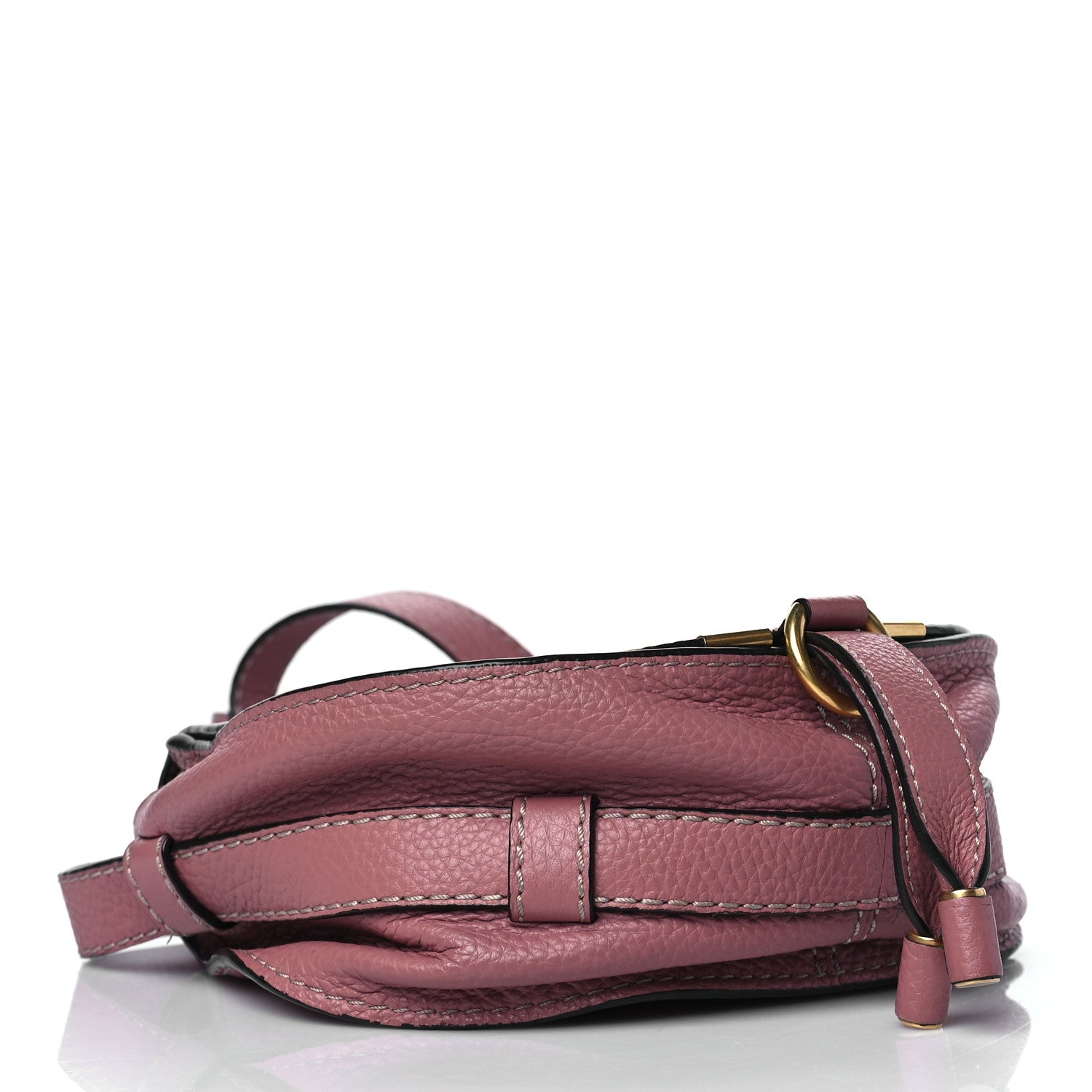 Chloe Calfskin Mini Marcie Round Crossbody Bag Rusty Pink 4 of 11