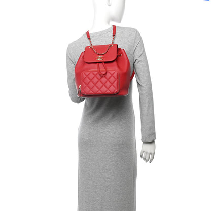 Chanel Caviar Quilted Business Affinity Backpack Red 2 of 10