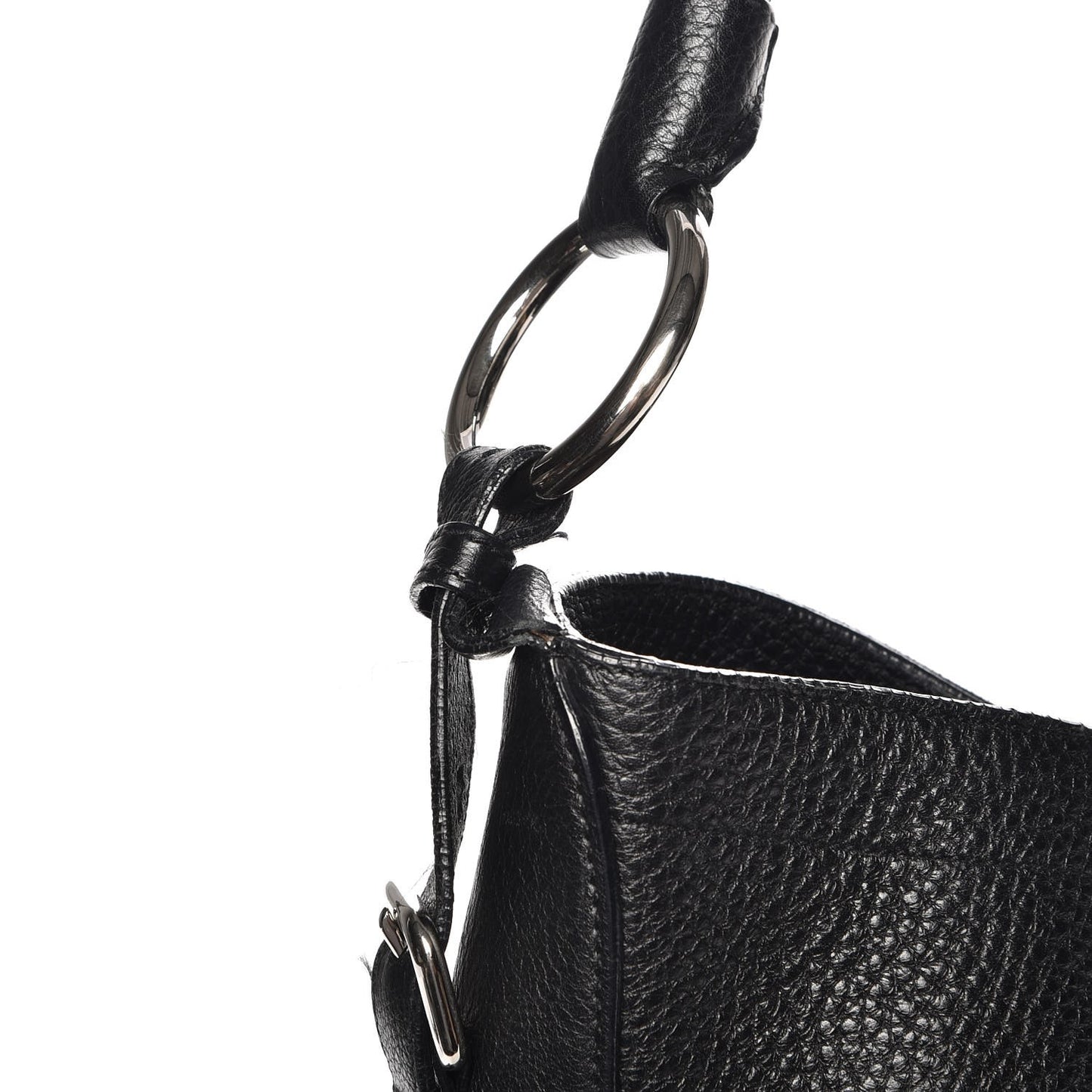 Vitello Daino Braided Hobo Nero Black