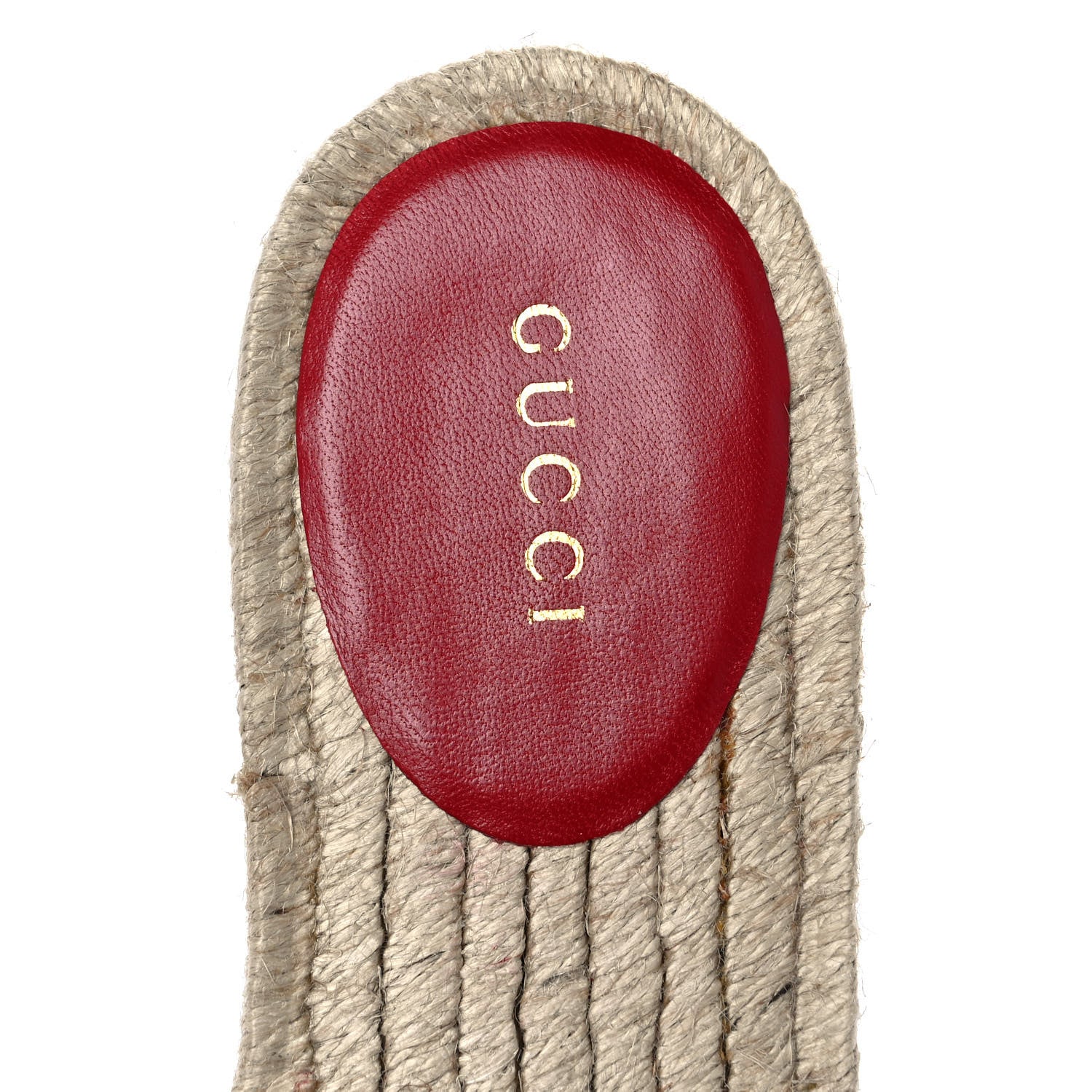 Gucci Nappa Matelasse GG Marmont Espadrille Slide Sandals 36.5 Hibiscus Red 7 of 9