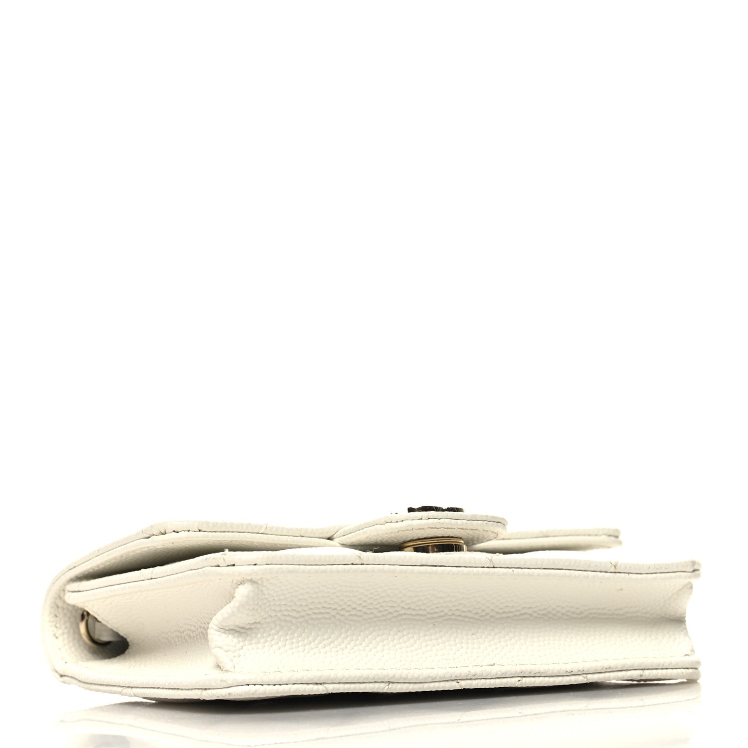 Chanel Caviar Quilted Mini Chain Bag White 4 of 11