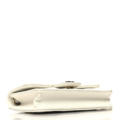 Chanel Caviar Quilted Mini Chain Bag White 4 of 11