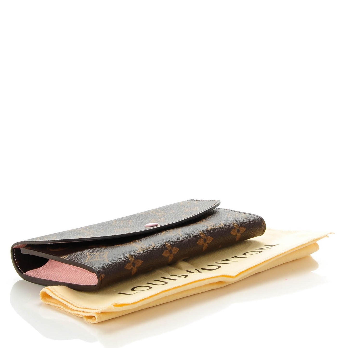 Monogram Emilie Wallet Rose Ballerine