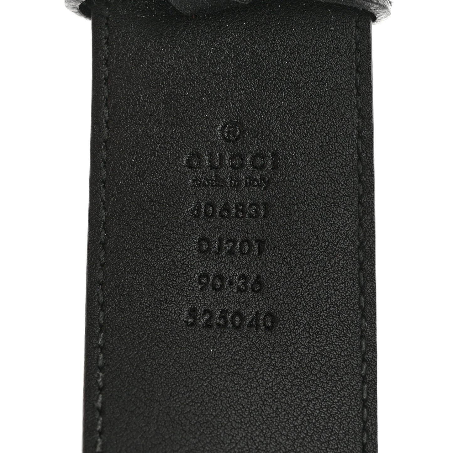 Textured Calfskin Double G 40mm Belt 90 36 Black