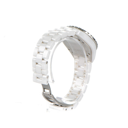 Chanel Stainless Steel Ceramic 33mm J12 Quartz Watch White 5 of 7