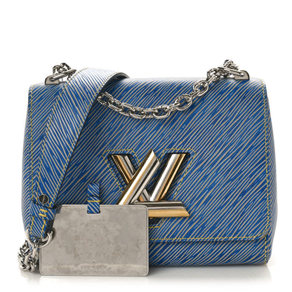 Louis Vuitton Epi Twist Shoulder Bag MM Denim Light 3 of 9